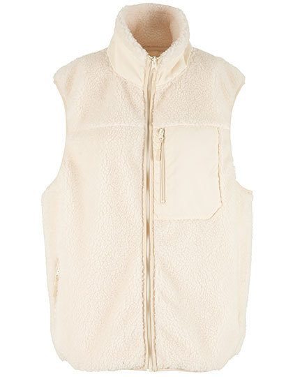 Bonded Sherpa Vest – New Morning Studios in White Sand