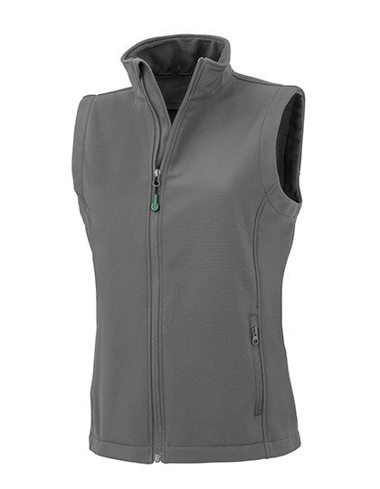 Women´s Recycled 2-Layer Printable Softshell Bodywarmer – Result Recycled in Workguard Grey
