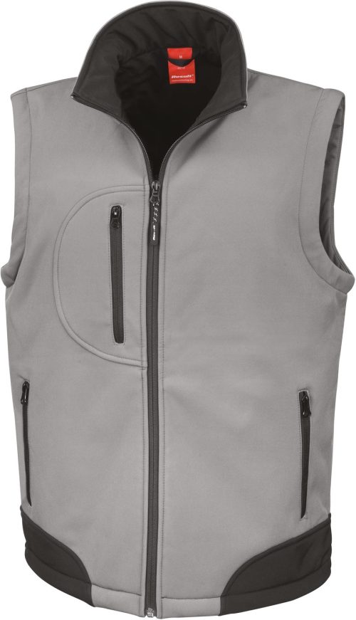 3-Lagen Softshell Bodywarmer R 123X – Result in Workguard Grey