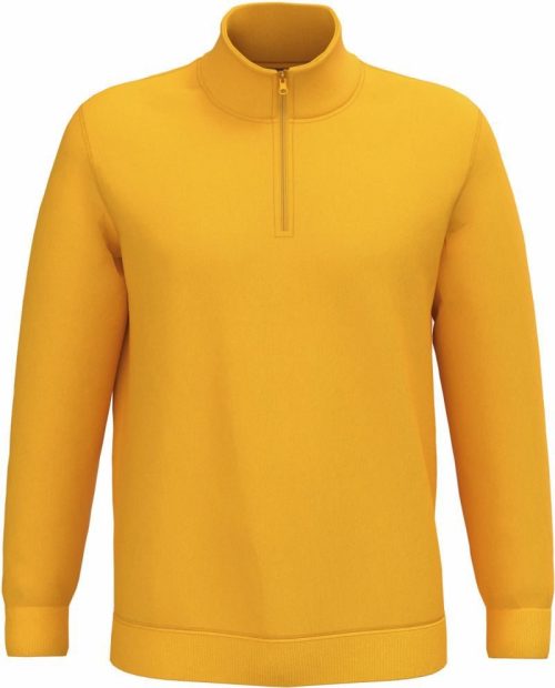 Sweater mit 1/4 Zip K 478 – Kariban in Yellow