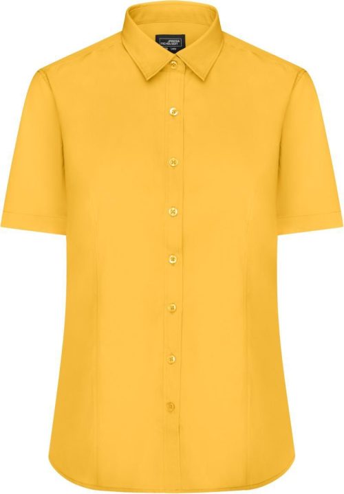 Popeline Bluse kurzarm JN 679 – Daiber in Yellow
