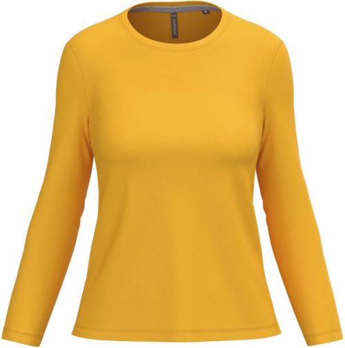 Damen T-Shirt langarm K 383 – Kariban in Yellow