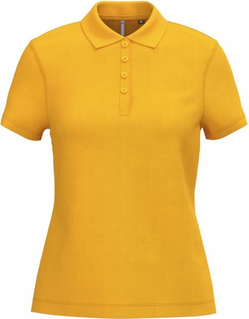 Damen Piqué Polo K 255 – Kariban in Yellow