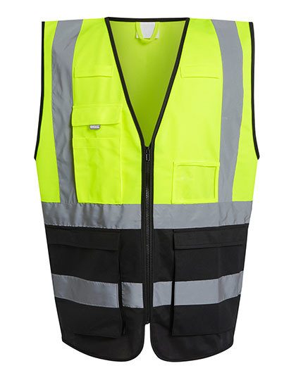 Pro Hi-Vis Executive Vest – Regatta High Visibility in Yellow/Black