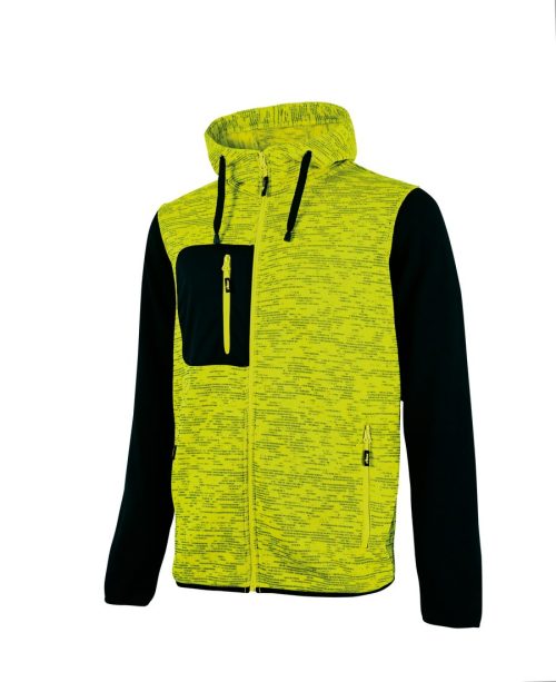 Kapuzensweatshirt Rainbow EY174 – U-Power in Yellow Fluo