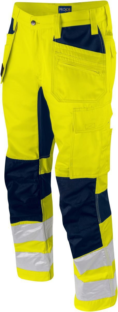 Stretch Sicherheitshose 6570 Waistpants Stretch (84-120) – ProJob in Yellow/Navy