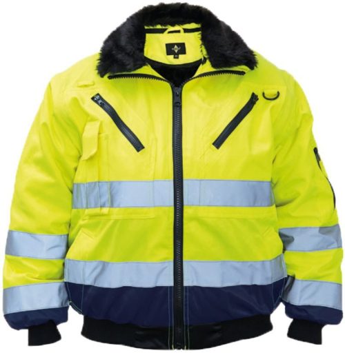 Hi-Vis Pilotenjacke KXPJ – Oslo – Korntex in Yellow/Navy