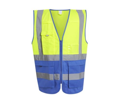 Pro Hi-Vis Executive Vest TRS251 – Regatta in Yellow / Royal Blue