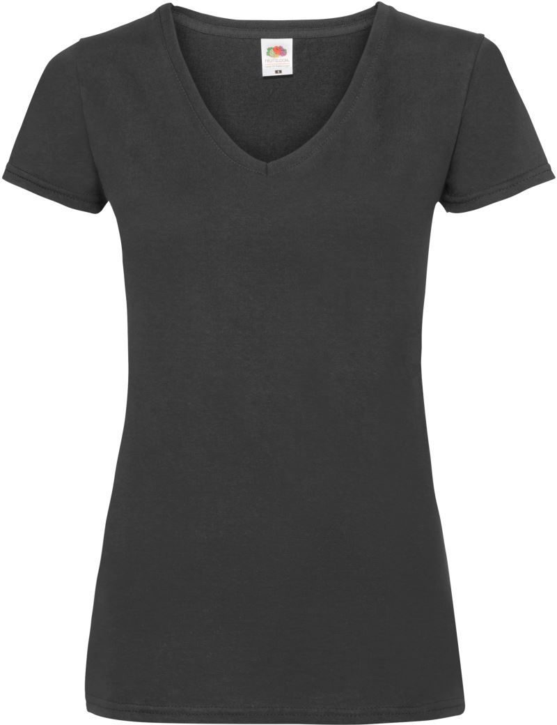 Damen V-Ausschnitt T-Shirt Lady-Fit Valueweight V-Neck T