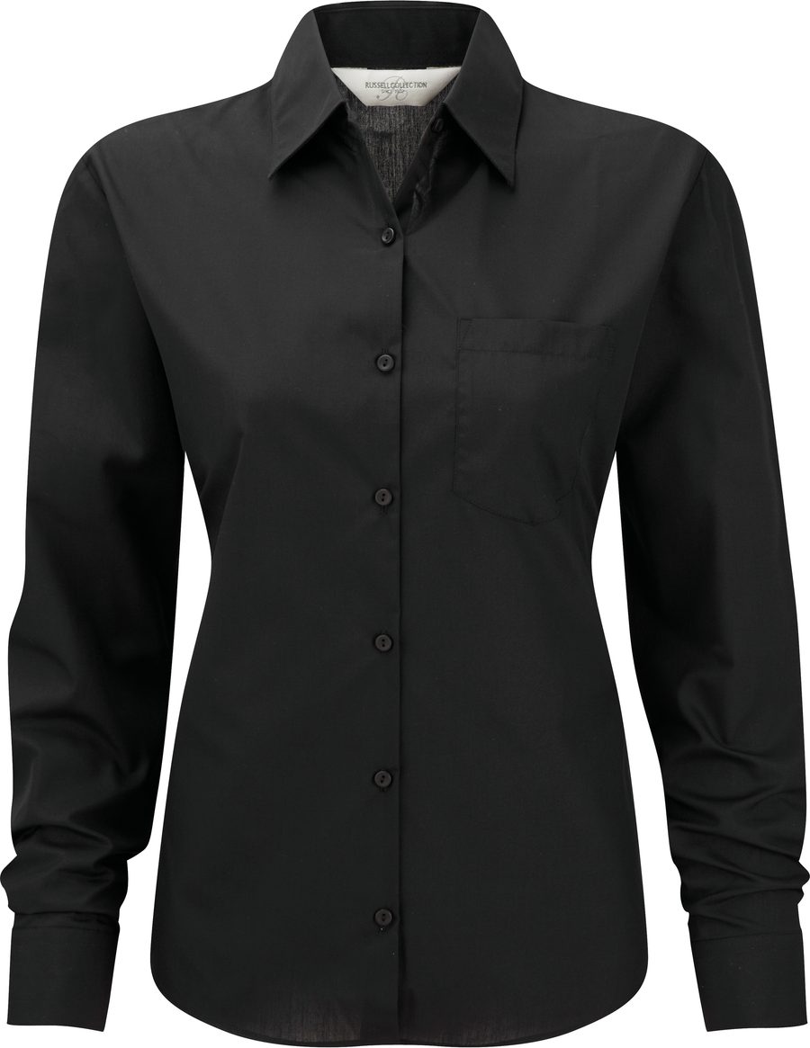 Ladies' Ls Polycotton Popelinehemd R-934F-0