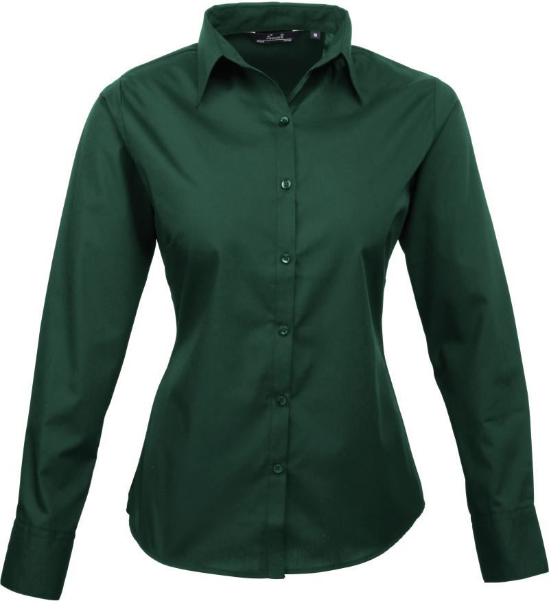 Women's Long Sleeve Poplin Blouse