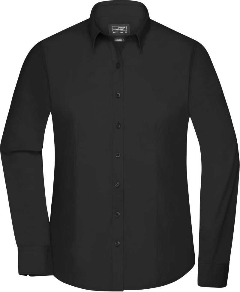 Popeline Bluse langarm JN 677