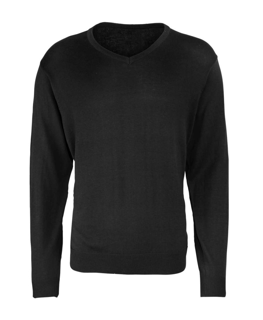 Men's Knitted V-Neck Sweater
