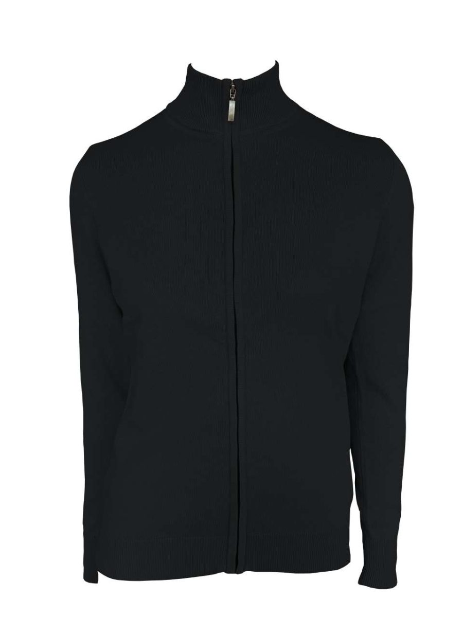 Women’s Full Zip Cardigan Fine Gauge Cotton