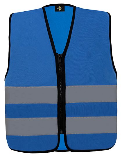 Kids´ Hi-Vis Safety Vest With Front Zipper Aalborg