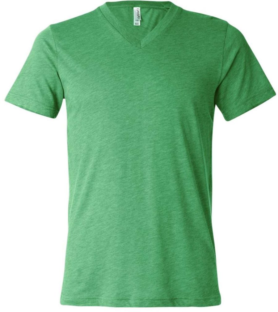 Unisex Triblend Short Sleeve V-Neck Tee