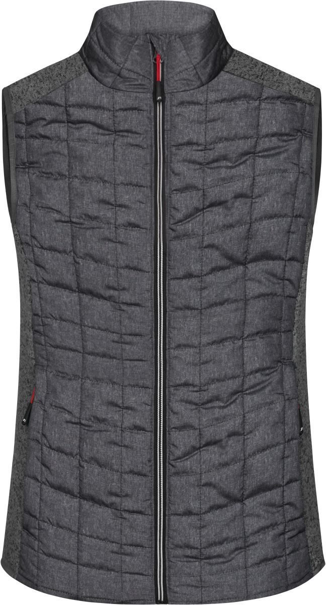 Damen Hybrid Strickfleece Gilet JN 739