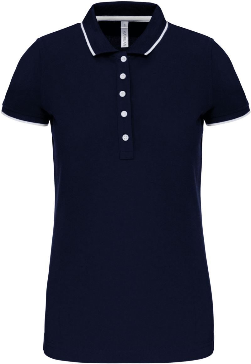 Damen Kontrast Piqué Polo K 252